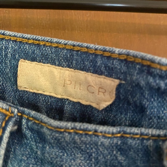 Pilcro Blue Wide Leg Jeans - Picture 7 of 8